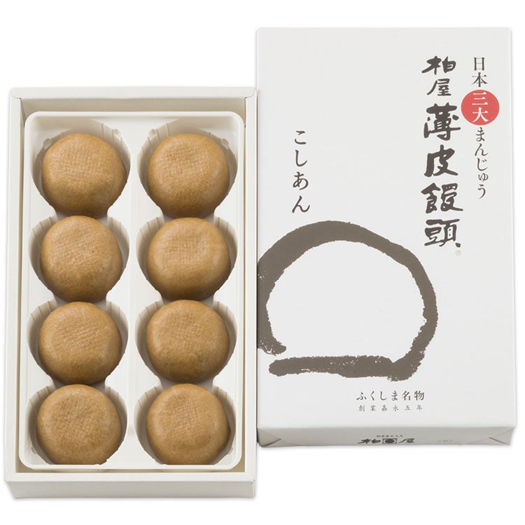 まごころセット 柏屋薄皮饅頭SP8個入×16箱（こしあん8箱・つぶあん8箱