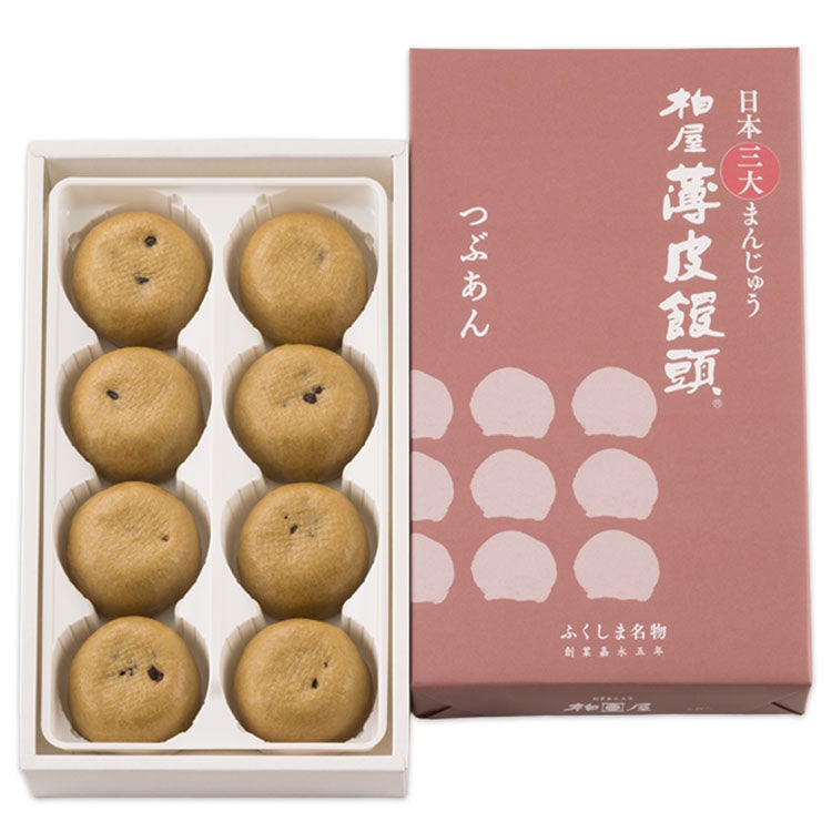 まごころセット 柏屋薄皮饅頭SP8個入×16箱（こしあん8箱・つぶあん8箱